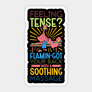 Flamingo is Massage Therapist Sticker